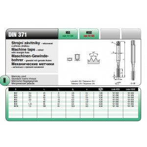 Метчик м/р HSS М3х0,5 (осн. шаг) Bucovice